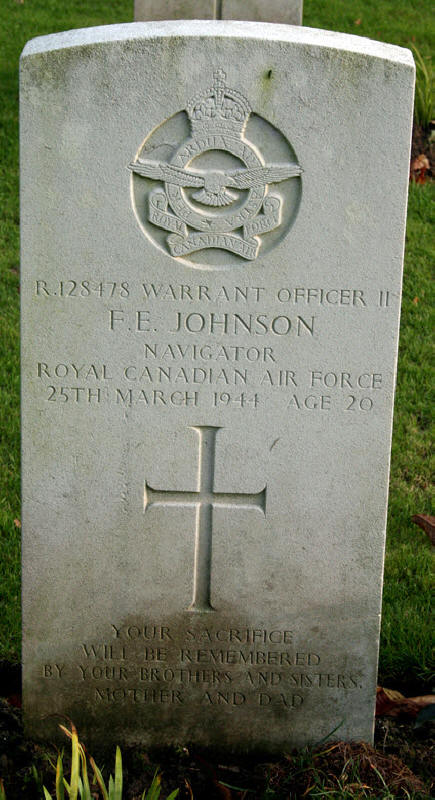 W/O II Fusi Eric Johnson<br/><br /><br />died March 25th, 1944